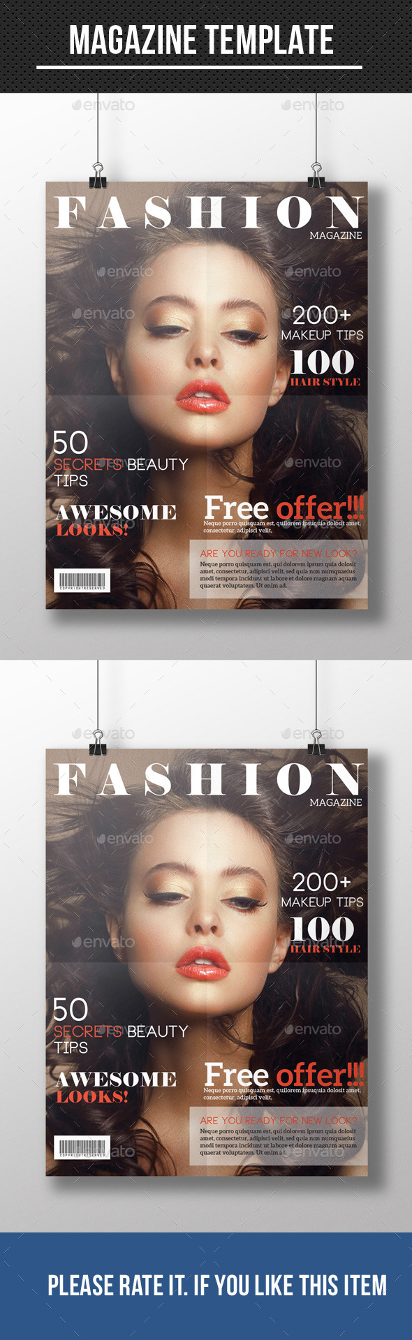 Fashion Magazine Cover - Magazines Print Templates