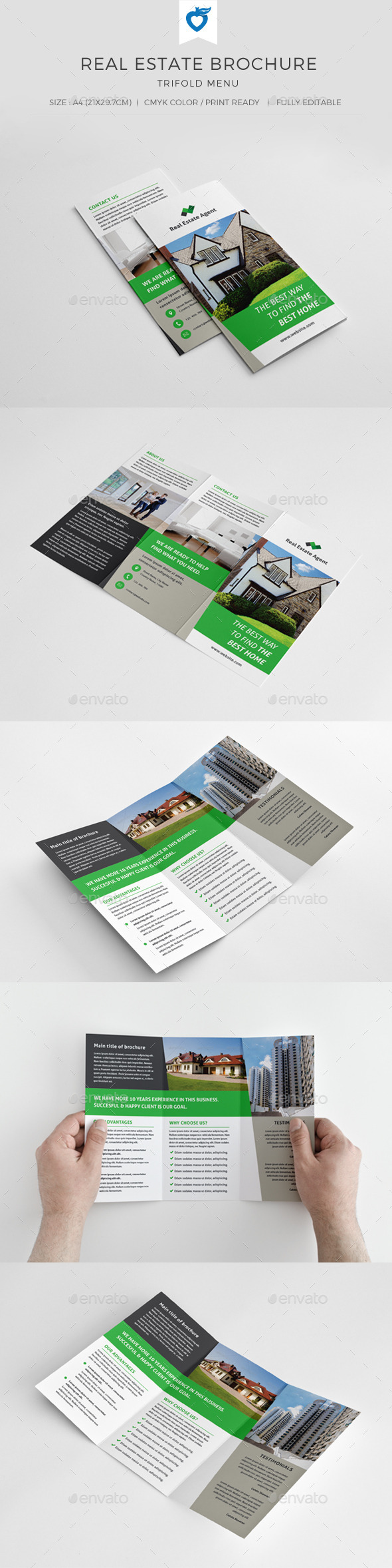 Real Estate Trifold Brochure - Corporate Brochures