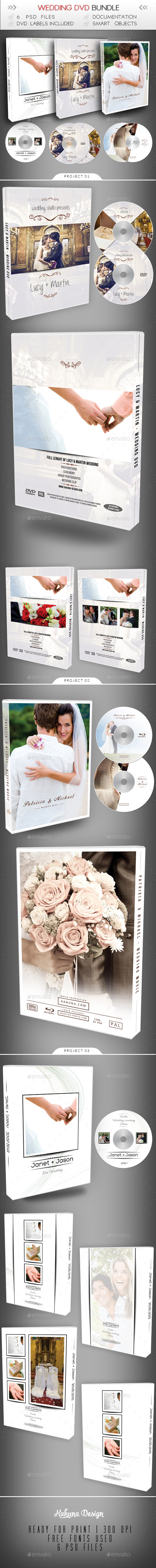 Wedding DVD / Blu-Ray Bundle - CD & DVD Artwork Print Templates