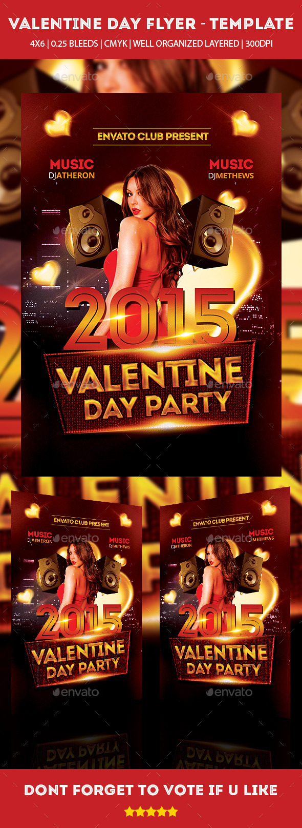 Valentine Day Party 2015 Flyer - Clubs & Parties Events