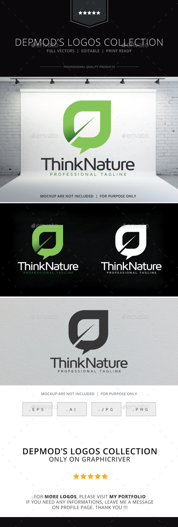Think Nature Logo - Nature Logo Templates