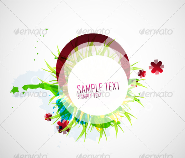 Abstract floral vector design