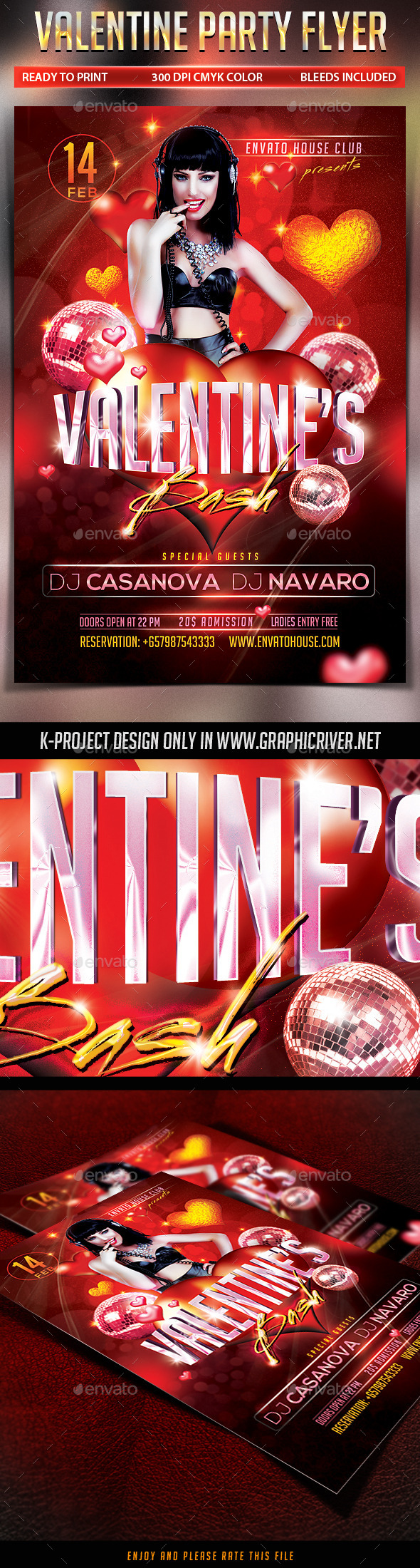 Valentine Party Flyer - Clubs & Parties Events