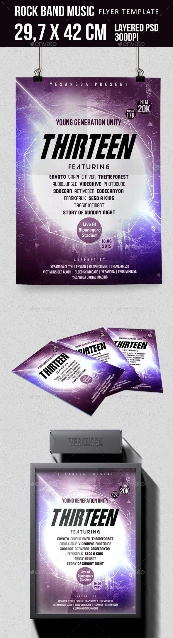 Rock Music Flyer - Concerts Events