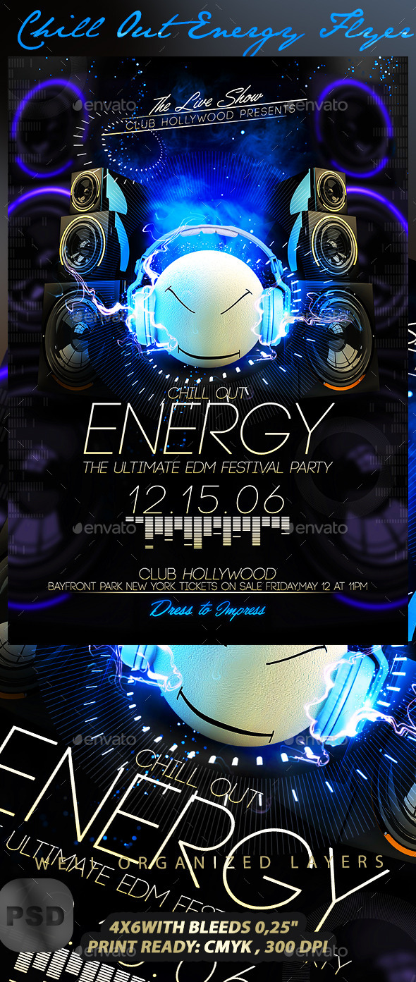 Chill Out Energy Flyer - Events Flyers