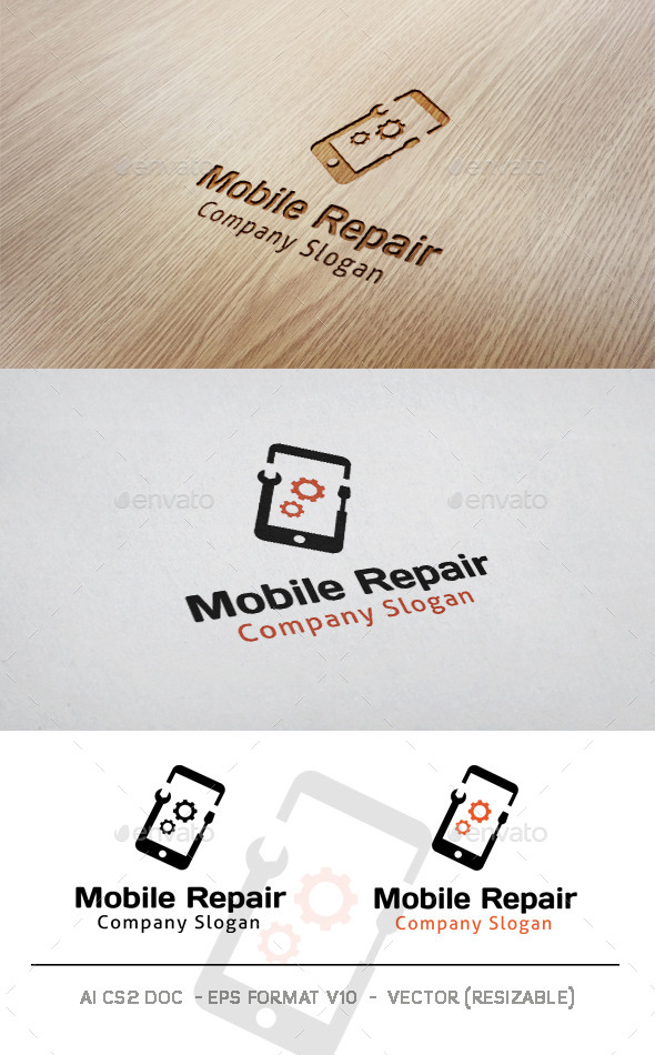 Mobile Repair Logo - Objects Logo Templates