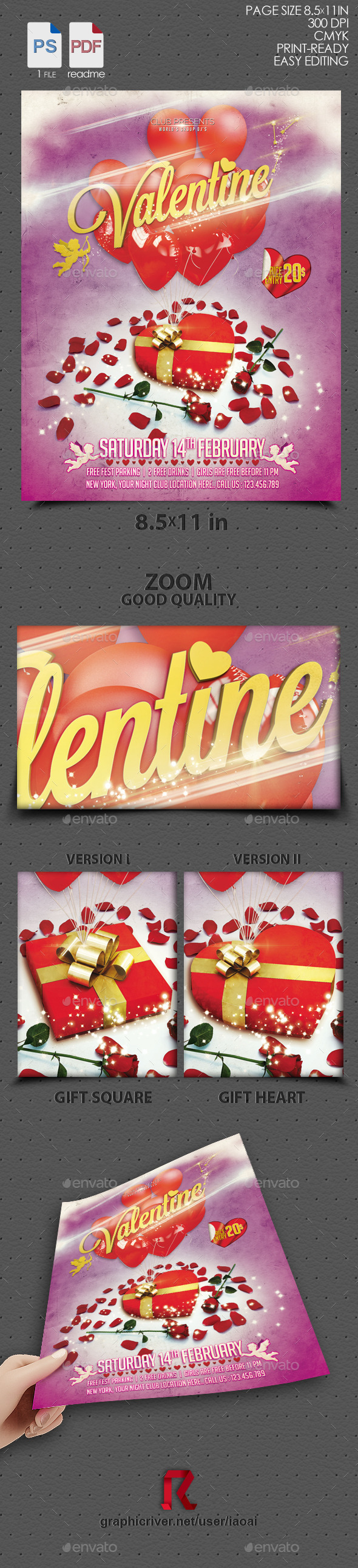 Valentine flyer - Holidays Events