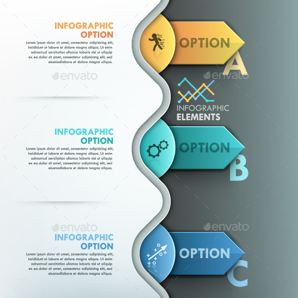 Modern Infographic Paper Process Template - Infographics