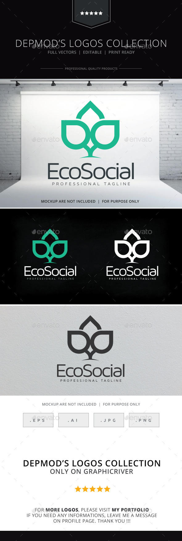 Eco Social Logo - Nature Logo Templates