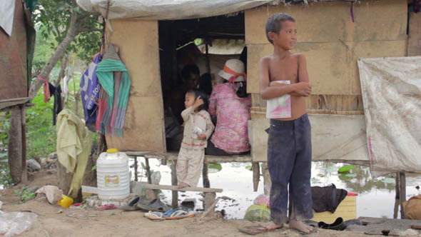 Slums At Phnom Penh City Dumping Area 21