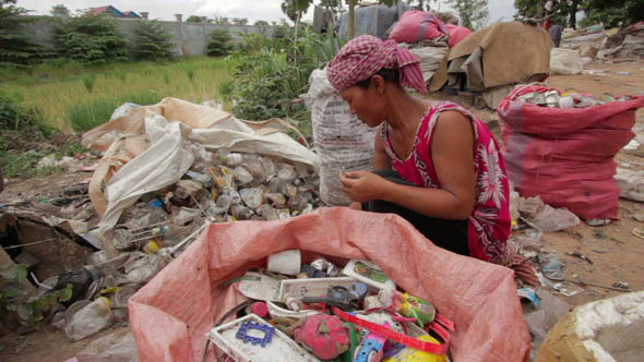 Slums At Phnom Penh City Dumping Area 42