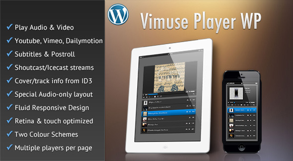 Vimuse - Media Player Wordpress Plugin