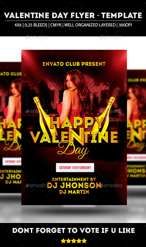 Valentine Day Party 2015 Flyer - Clubs & Parties Events