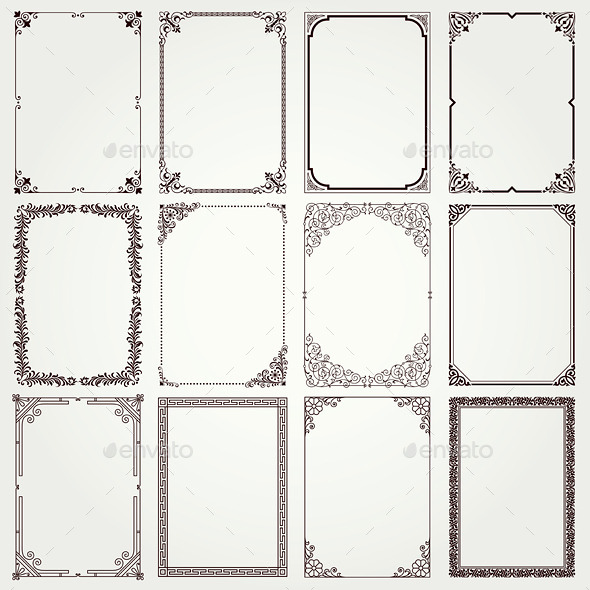 Decorative Frames and Borders - Borders Decorative