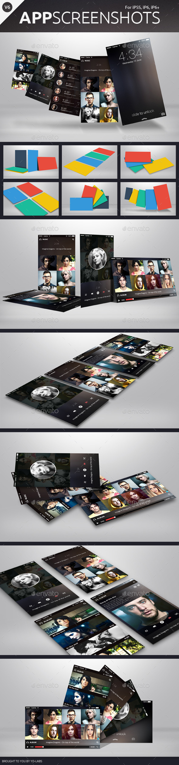 App Screenshot Mockups V6 - Mobile Displays