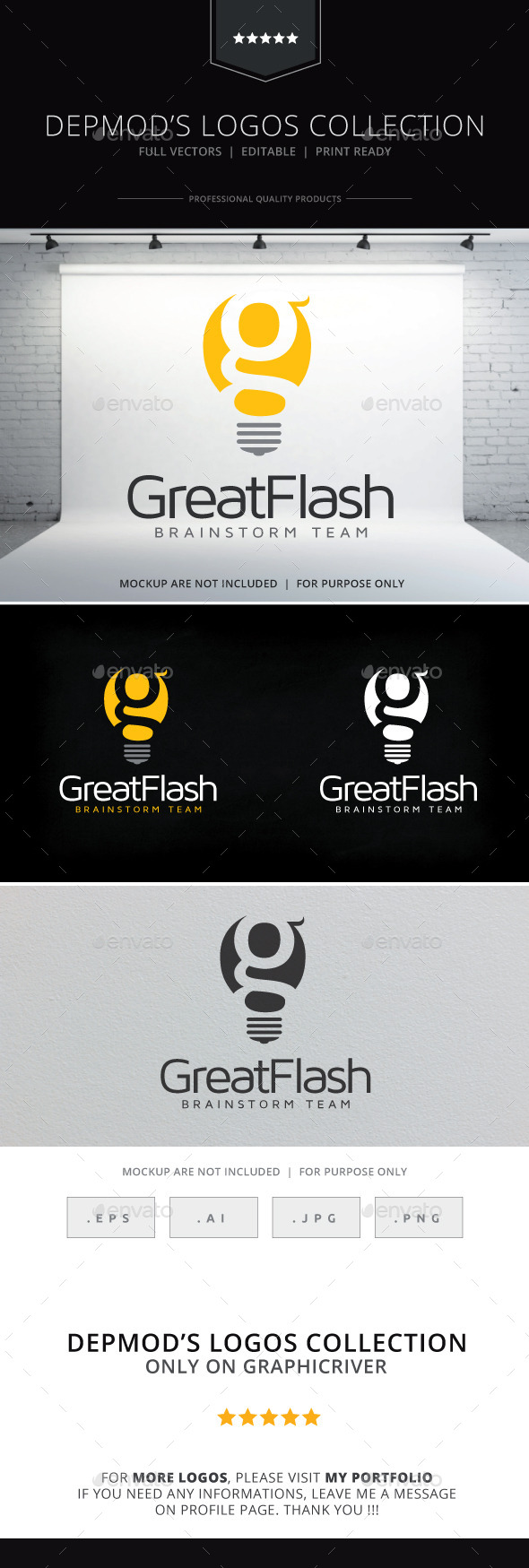 Great Flash Logo - Letters Logo Templates