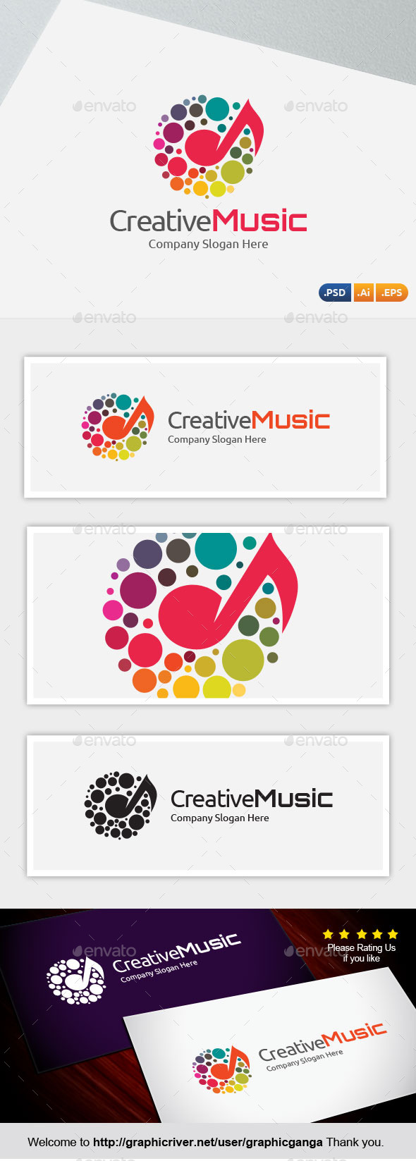Creative Music - Abstract Logo Templates