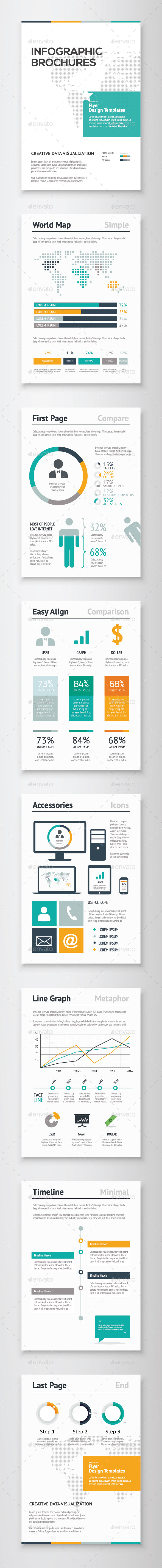 Infographic Brochure Vector Elements Kit 2 - Infographics