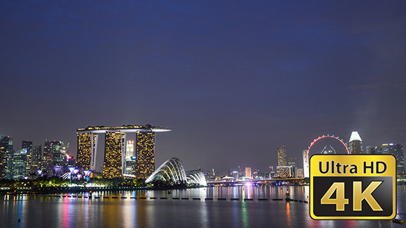 Singapore City Night View alt