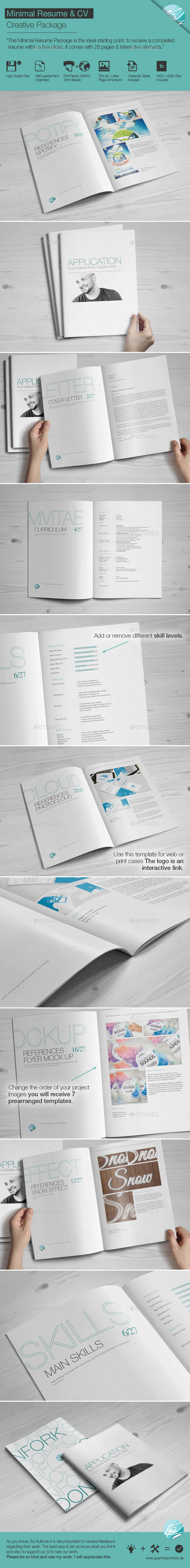 Minimal-Creative Resume CV - Resumes Stationery