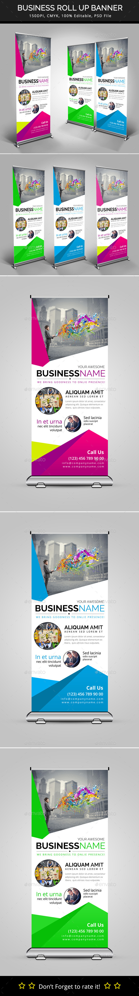 Business Roll Up Banner - Signage Print Templates