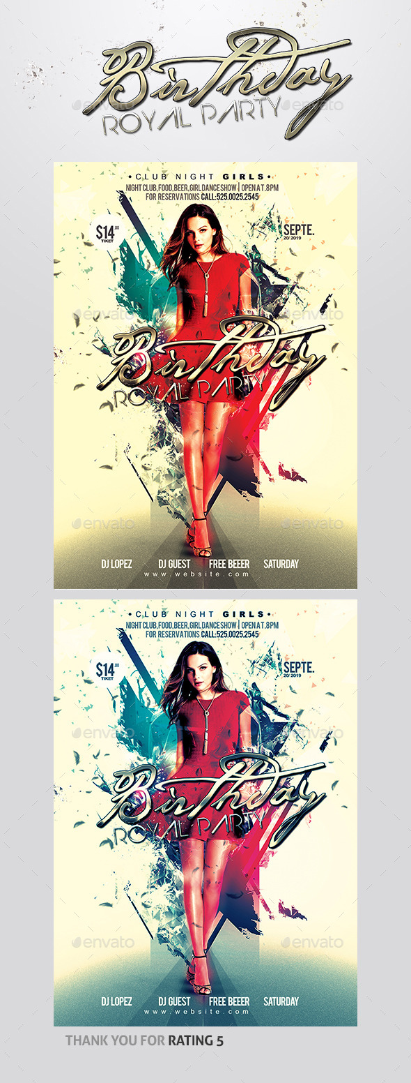 Birthday Party Flyer - Clubs & Parties Events