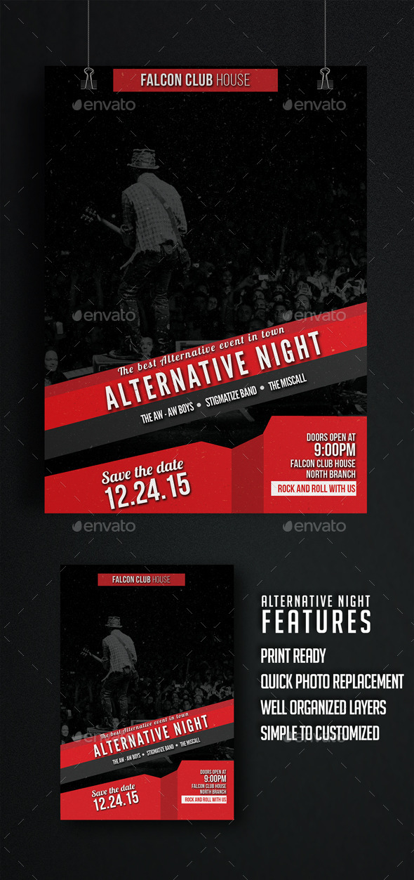 Alternative Night - Events Flyers