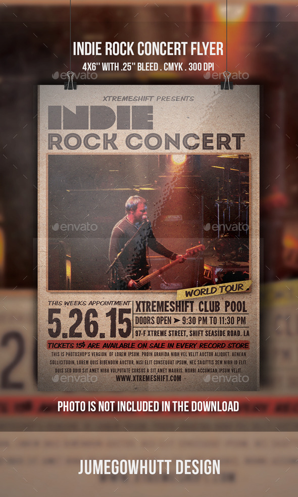 Indie Rock Concert Flyer - Concerts Events