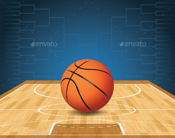 Basketball Court and Ball Tournament - Sports/Activity Conceptual