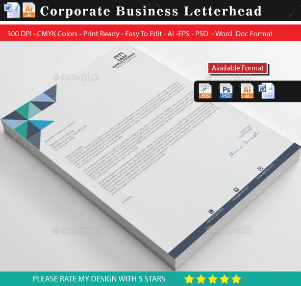 Letterhead - Stationery Print Templates