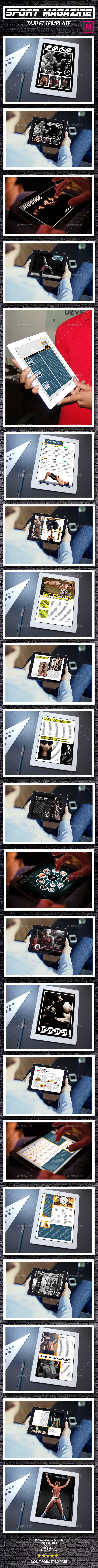 Tablet Sport Magazine Template - Digital Magazines ePublishing