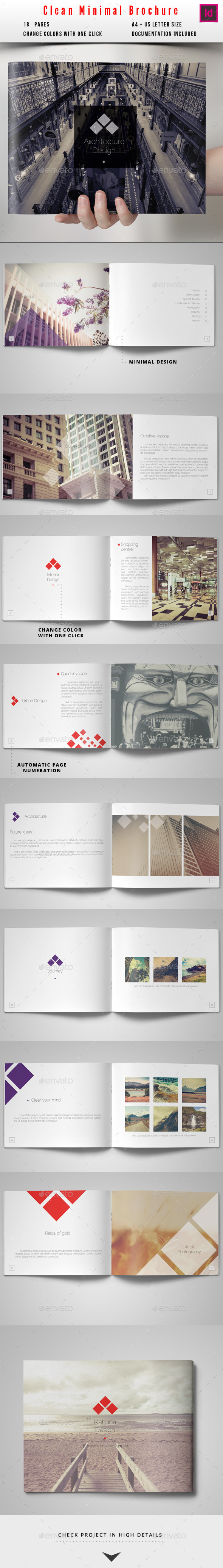 Minimal Clean Brochure - Portfolio Brochures