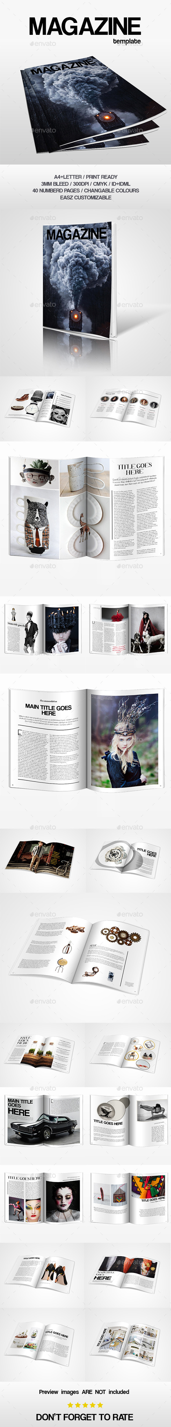 Magazine Template - Magazines Print Templates