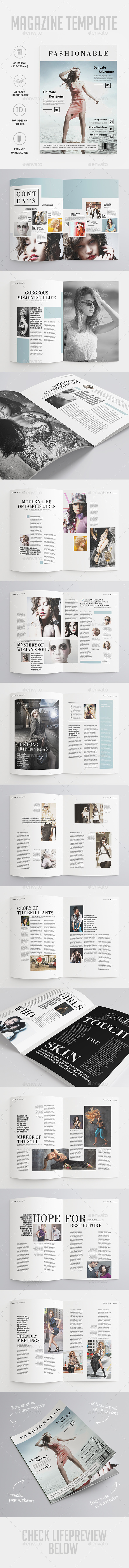 Fashion Magazine - Magazines Print Templates