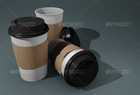 Paper Coffee Cup - 3Docean 113456