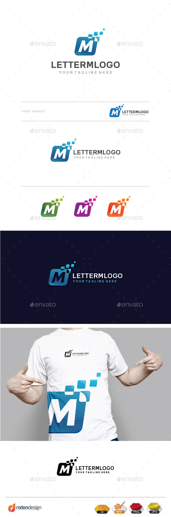 M Letter Logo - Letters Logo Templates