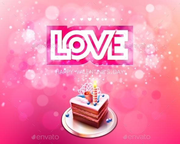 Love and Cake Bokeh Background - Birthdays Seasons/Holidays