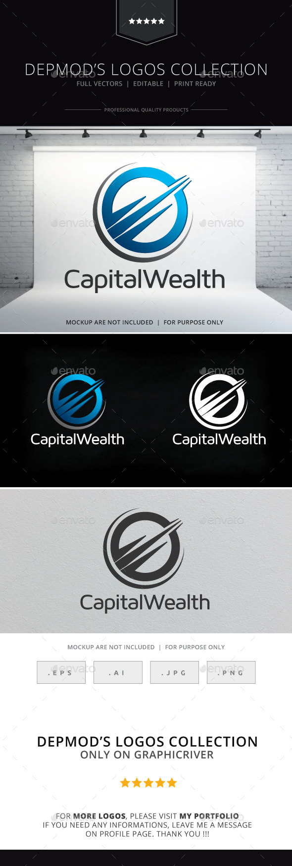 Capital Weath Logo - Abstract Logo Templates