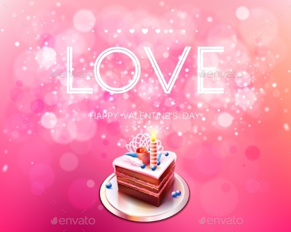 Love and Cake Bokeh Background - Birthdays Seasons/Holidays