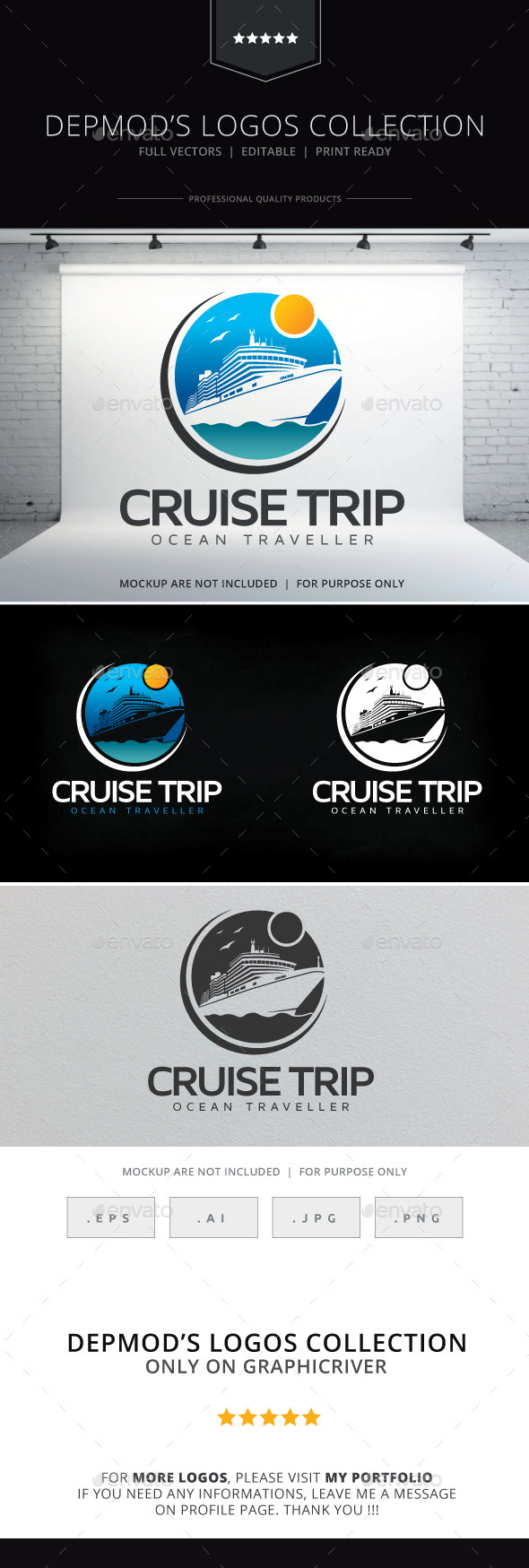 Cruise Trip Logo - Objects Logo Templates