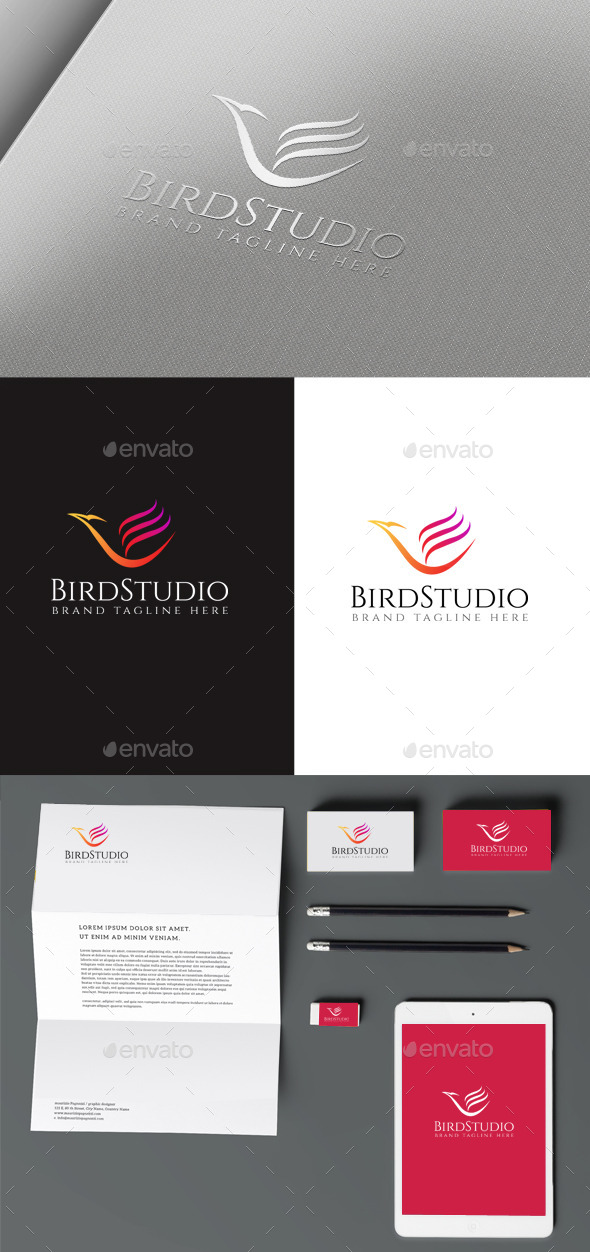 Bird Studio - Animals Logo Templates