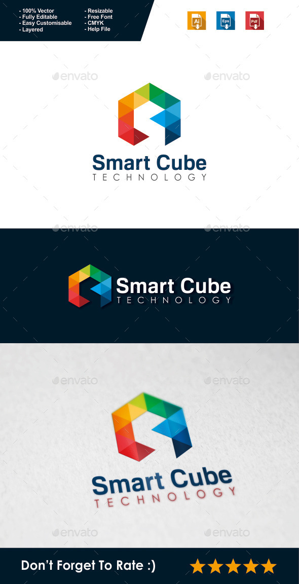 Smart Cube Logo - Symbols Logo Templates