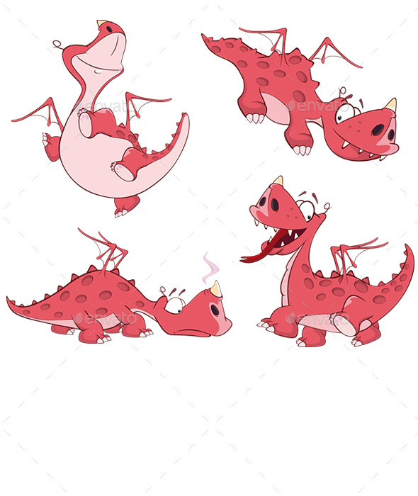 Red Dragon Set - Animals Characters