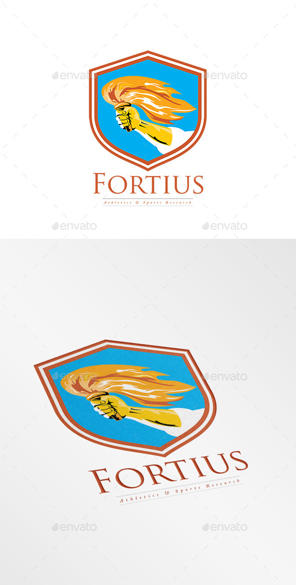 Fortius Athletics and Sports Research Logo - Objects Logo Templates