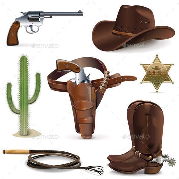 Cowboy Icons - Miscellaneous Vectors