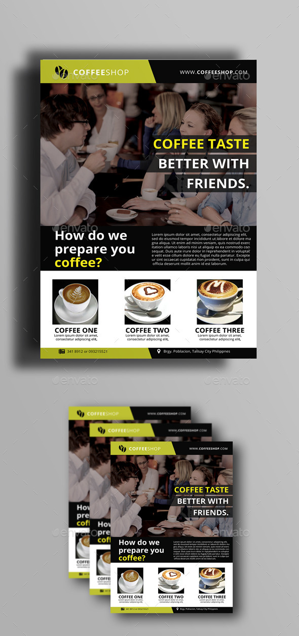 Coffee Shop Flyer - Flyers Print Templates