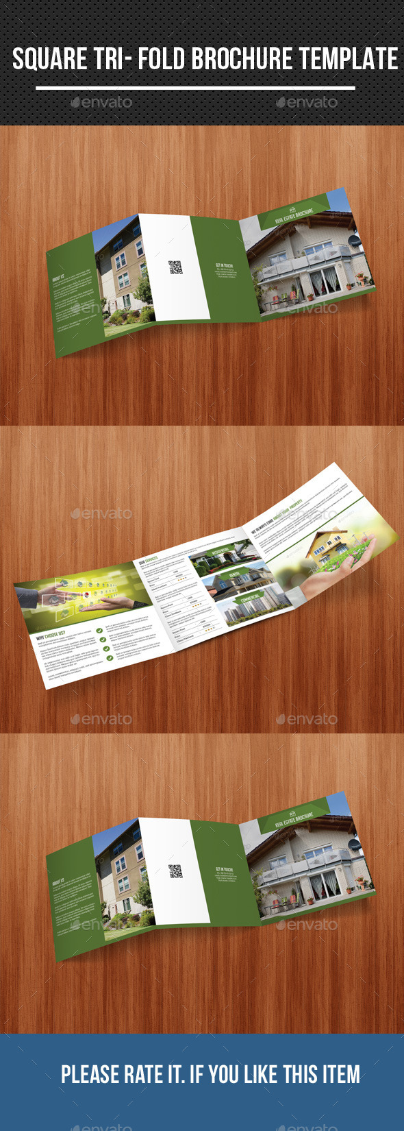 Square Tri- Fold Real Estate Brochure - Corporate Brochures