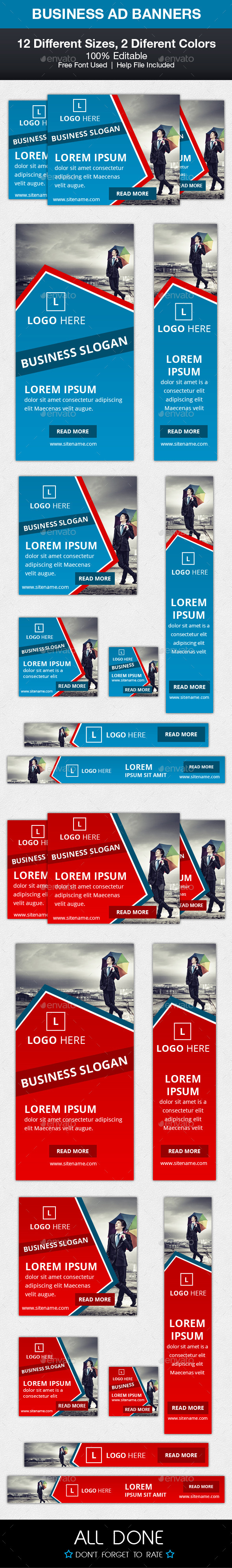 Business Ad Banners - Banners & Ads Web Elements