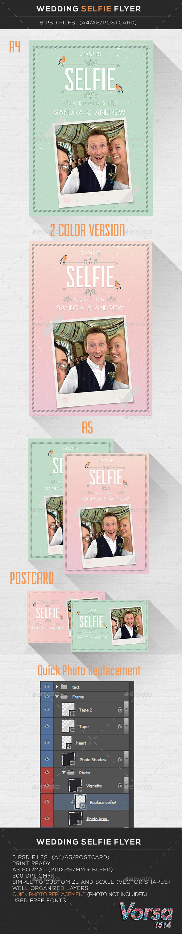 Wedding Selfie Flyer