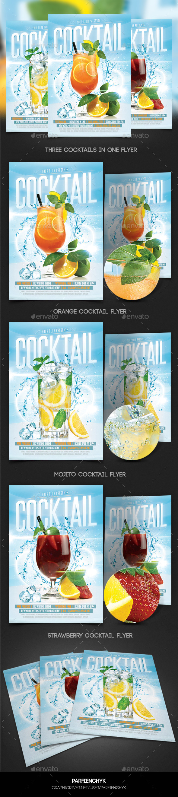 Cocktails Flyer Template - Events Flyers